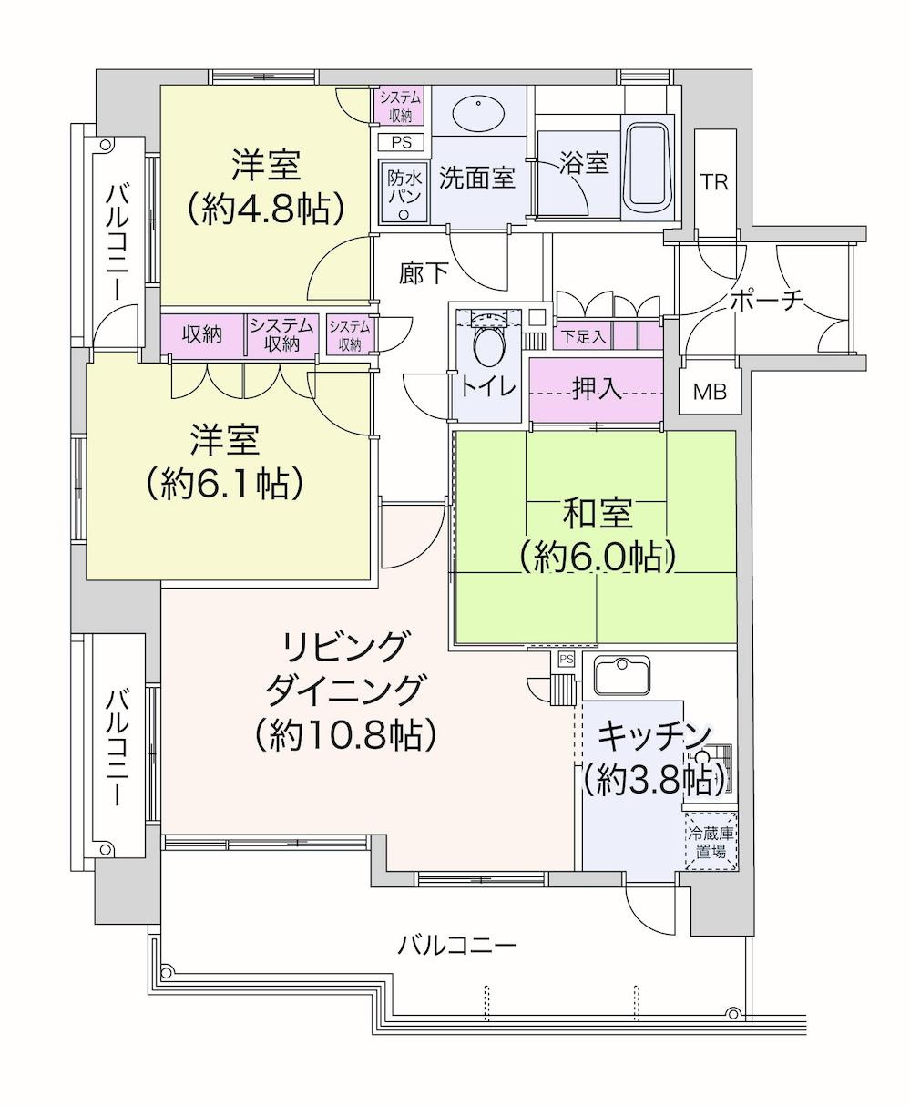 ファインベール守口の間取り|間取り図はいかがですか？ご希望を叶える間取りですか？リビングの広さは？水回りの位置は？カウンターキッチン？など色々な情報が集約されています。弊社ではリフォームなどのご相談も承っております。