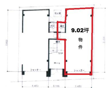 桝谷ビルの区画図