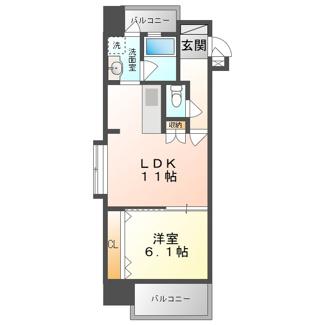 【間取り】 | ワイズシティ壷川ステーション