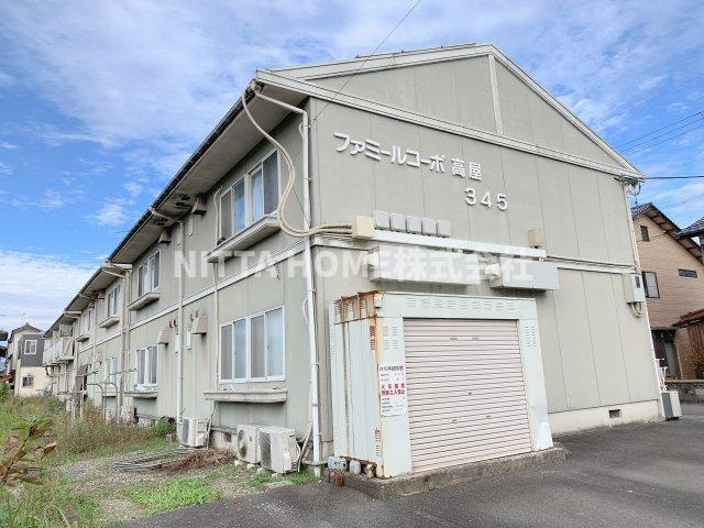 ファミールコーポ高屋4のエントランス|軽量鉄骨造の建物です◇