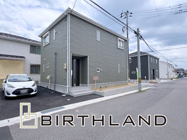 新築戸建・建売　郡山市賀庄第4　CRADLE GARDEN　全2棟の外観|2号棟　日当たり良好な角地で前面道路が6m以上！