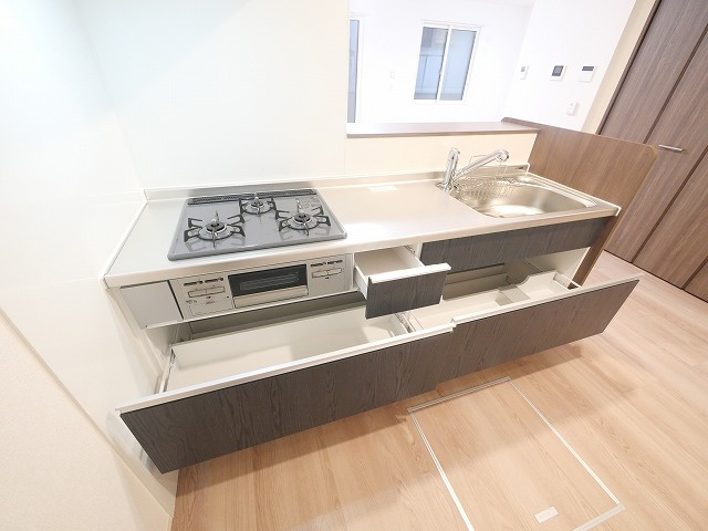 萩　Ⅰのキッチン|使いやすいキッチンです