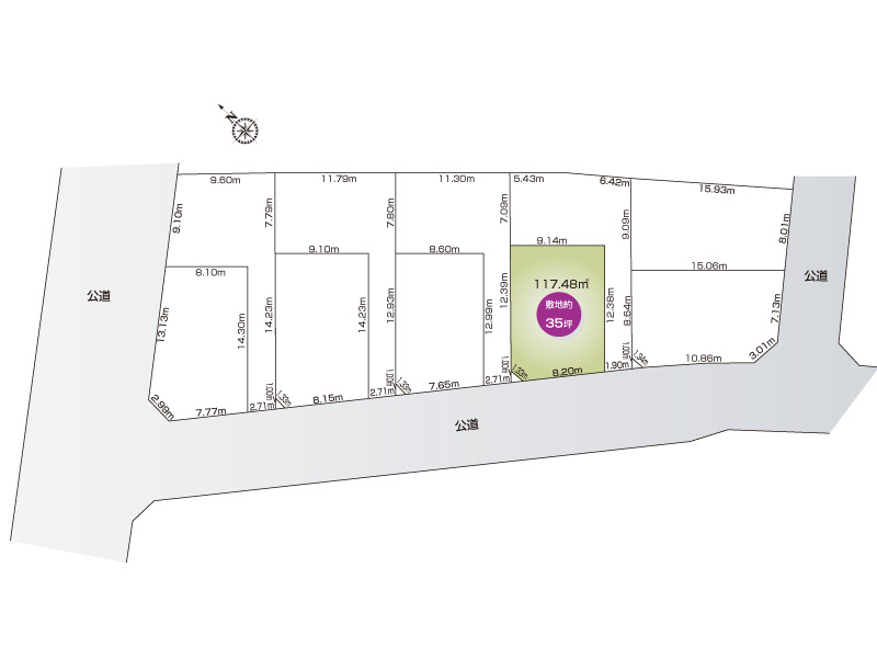 【8号棟　区画図】