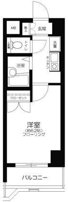 メインステージ早稲田の間取り