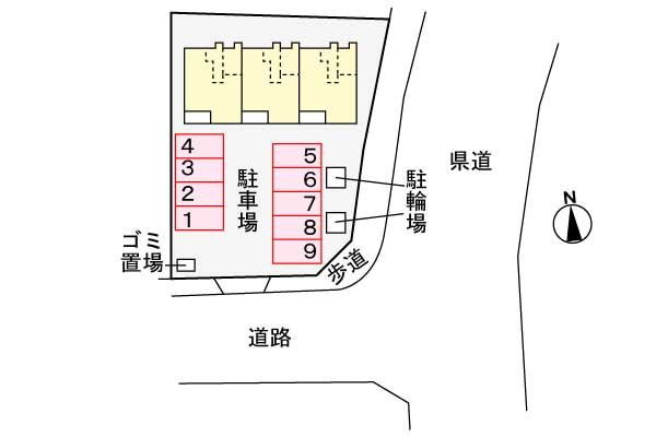 サンリット　　 刈谷市近郊の賃貸はクラスホームの駐車場