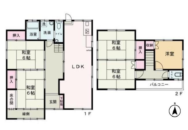 【間取り】 | 間取りは5LDKになります。