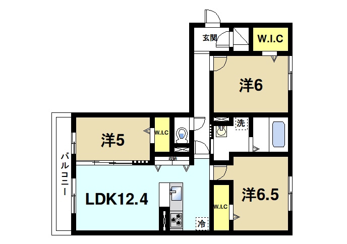 萩　Ⅰの間取り