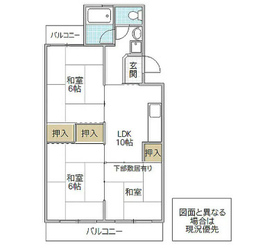 日立市旭町１丁目の一棟マンションの間取り