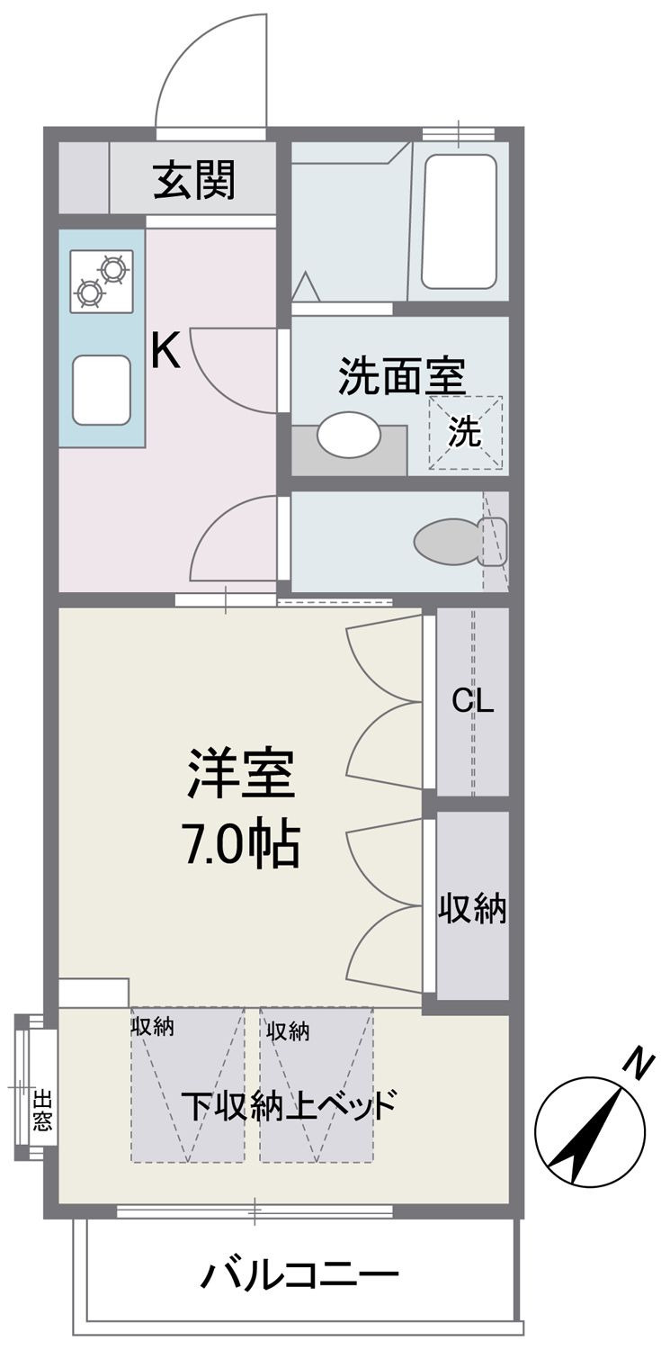 タウンハウス8番館の間取り