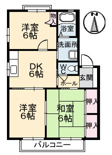 イーストパーク A棟の間取り