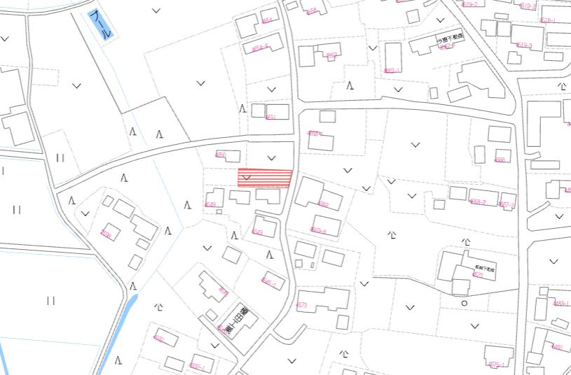都城市高木町の売地の土地図