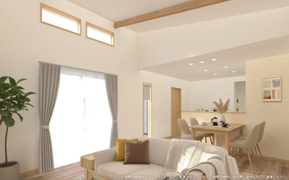 【完成予想図】 | 【LDK　イメージパース】
※画像は設計図面を基に作成したイメージです。