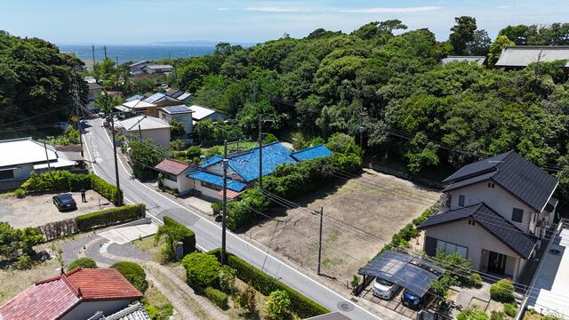 富津市八幡　土地（海の近く、海抜14ｍ平坦地、南東道路）