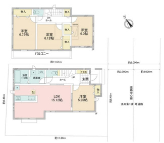【間取り】 | 千葉市稲毛区長沼町　中古戸建