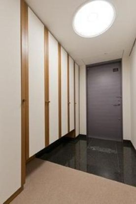 小石川パークタワーの玄関