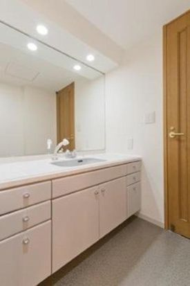 小石川パークタワーの独立洗面台