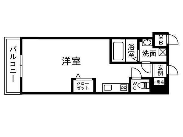 ラフィネスシャトードゥ赤坂の間取り