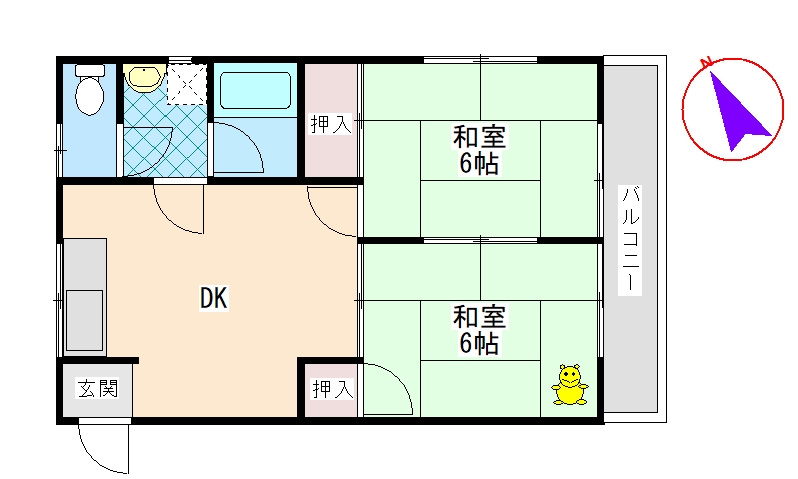 メゾンアキヤマの間取り