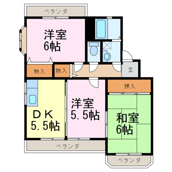 ヴァーテューⅠの間取り