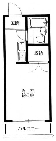 からたちビルの間取り|ワンルーム