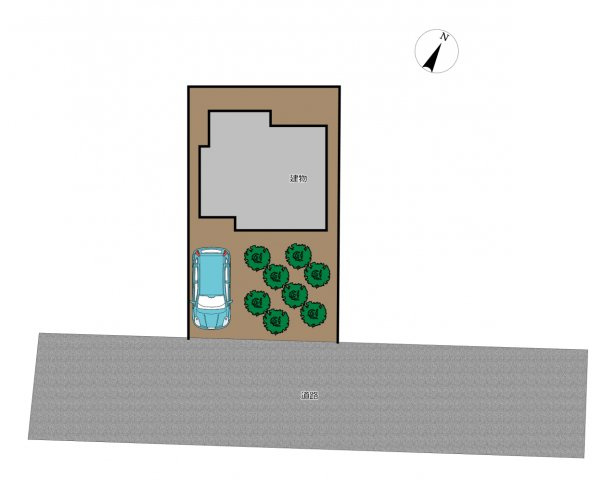 岡崎市竜泉寺町の区画図