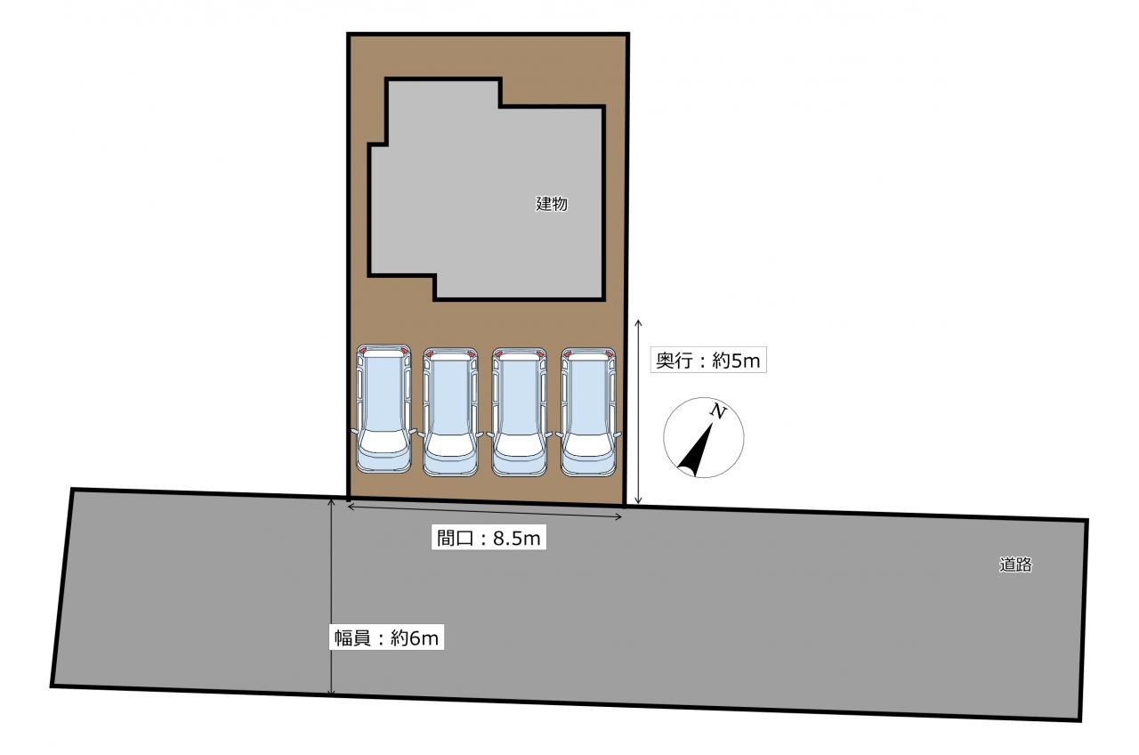 岡崎市竜泉寺町の区画図