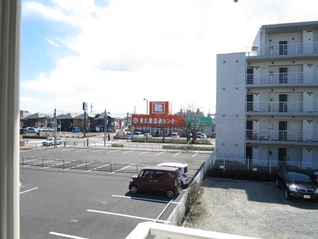 クレスト壱番館のバルコニー