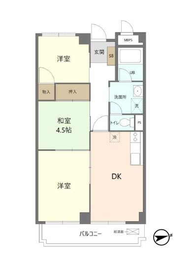【間取り】 | ドミール生田