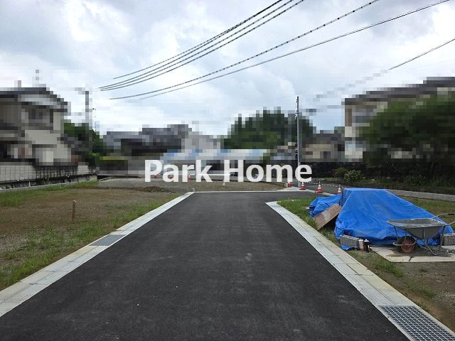 高知市福井町-建築条件付き-E号地 売土地の前面道路含む現地写真