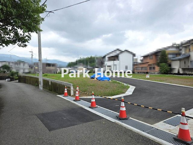 高知市福井町-建築条件付き-D号地 売土地の前面道路含む現地写真