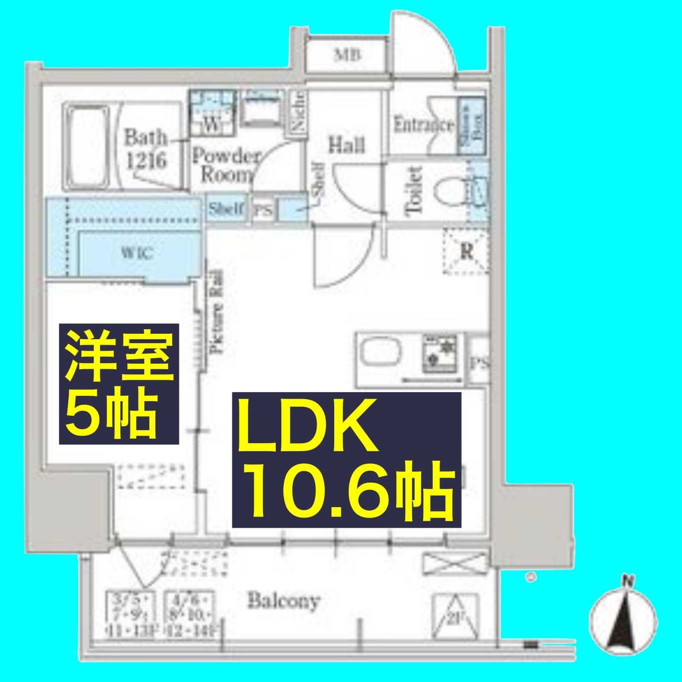 パークアクシス名古屋山王一丁目の間取り