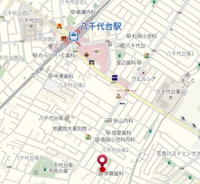 メゾンＳ・Ｅ　八千代台の地図|★案内図★