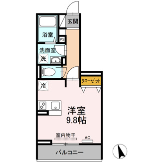 【間取り】 | ドルフオーベン | 1Room