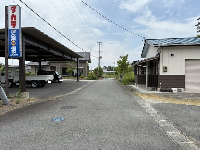 双葉郡富岡町大字仏浜字西原 売土地の前面道路含む現地写真