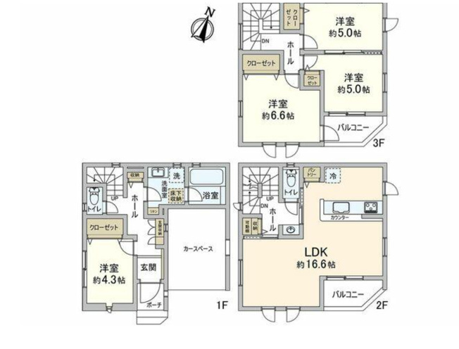 【間取り】 | 湘南台4丁目新築戸建て　2棟