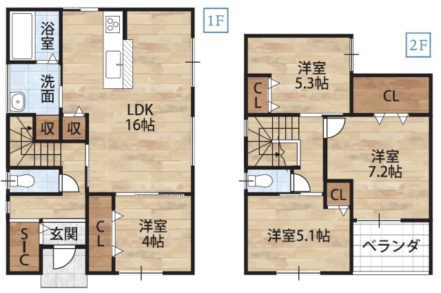 園部Ⅳ・新築戸建の間取り