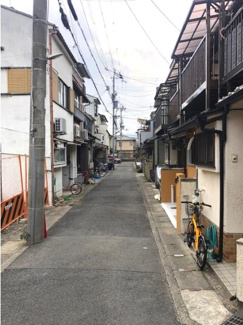 【前面道路含む現地写真】 | 右京区太秦奥殿町　建築条件つき