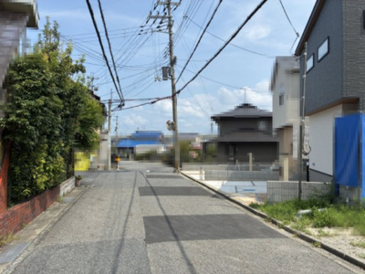 【前面道路含む現地写真】 | 大津市下阪本2丁目13　新築戸建 | 2025年08月　撮影