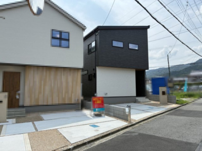 【前面道路含む現地写真】 | 大津市下阪本2丁目13　新築戸建 | 2025年08月　撮影