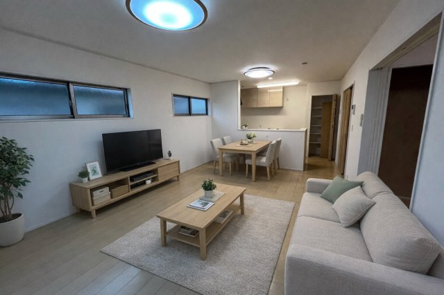 糸満市潮崎町　中古戸建の居間・リビング|家具配置イメージ写真です♪