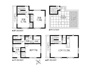 【間取り】 | 川口市朝日　新築戸建