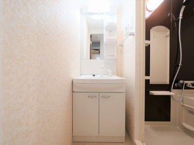 【独立洗面台】 | Luxe難波南 | 朝の支度にも助かる、独立の洗髪洗面化粧台