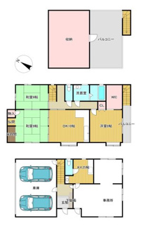 【間取り】 | 川西市南花屋敷4丁目　中古一戸建て