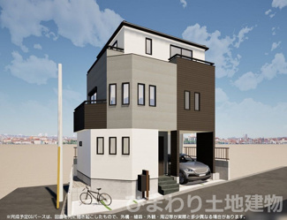 【外観】 | 綾瀬市寺尾中4丁目  1号棟 2期 | イメージパース（完成時に現況と異なる場合は現況優先となります）