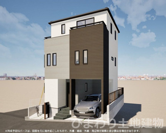 【外観】 | 綾瀬市寺尾中4丁目  1号棟 2期 | イメージパース（完成時に現況と異なる場合は現況優先となります）