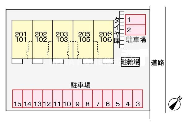 オーベルジュの区画図