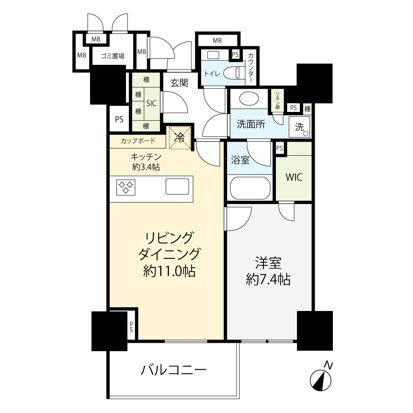 プレミスト六番町の間取り