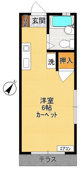 １０１号室の間取り
