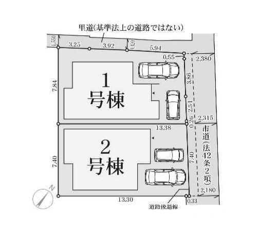 岸和田市西大路町3期の区画図