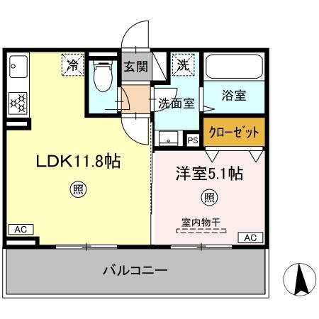 ロータスヒルAの間取り